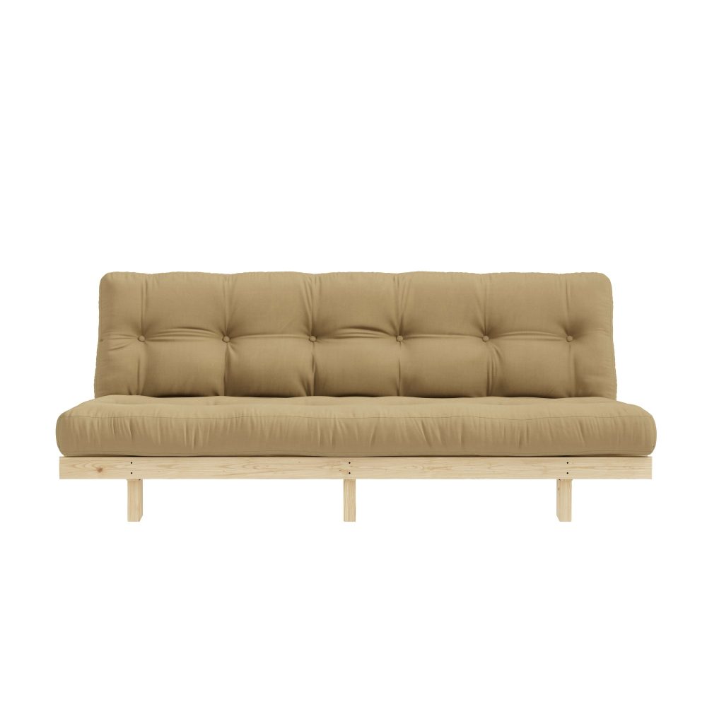 Karup Design Schlafsofa »Lean 200 Schlafsofa, Gästebett, Sofa mit Futonmatratze«, (2 St.), Inkl. Futonmatratze, Liegefläche 130x200 cm, FSC® zertifizierte Kiefer