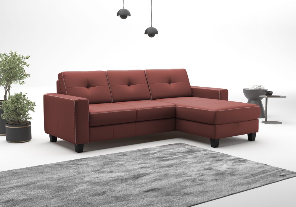 PLACES OF STYLE Ecksofa »Varese« wahlweise mit Bettfunktion und Bettkasten