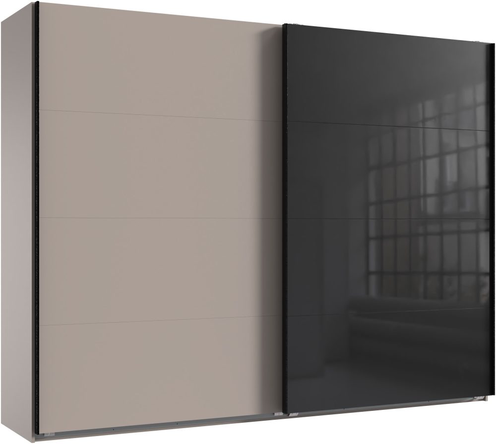 Schwebetürenschrank MIDNIGHT beige 3 Türen