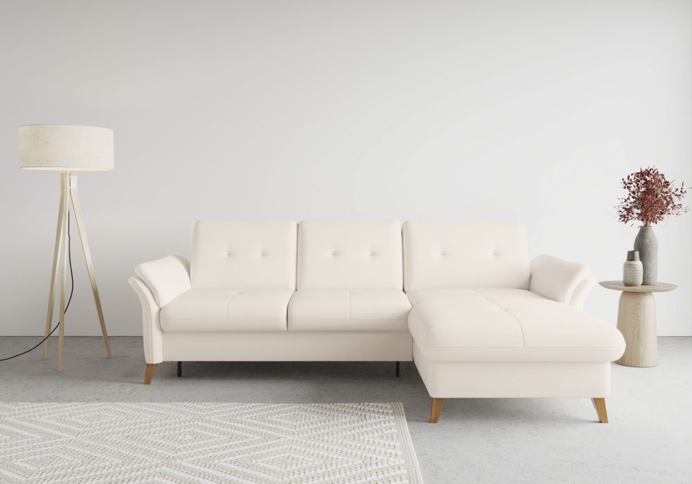 sit&more Ecksofa »Göteborg«, inklusive Sitztiefenverstellung und Federkern, wahlweise mit Bettfunktion und Bettkasten