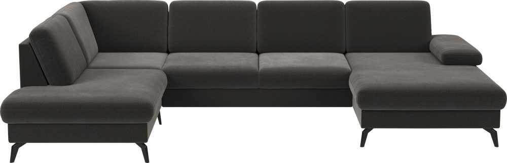 sit&more Wohnlandschaft »Morris U-Form inkl. Sitztiefenverstellung«, wahlweise mit Bettfunktion, Bettkasten und Armteilverstellung