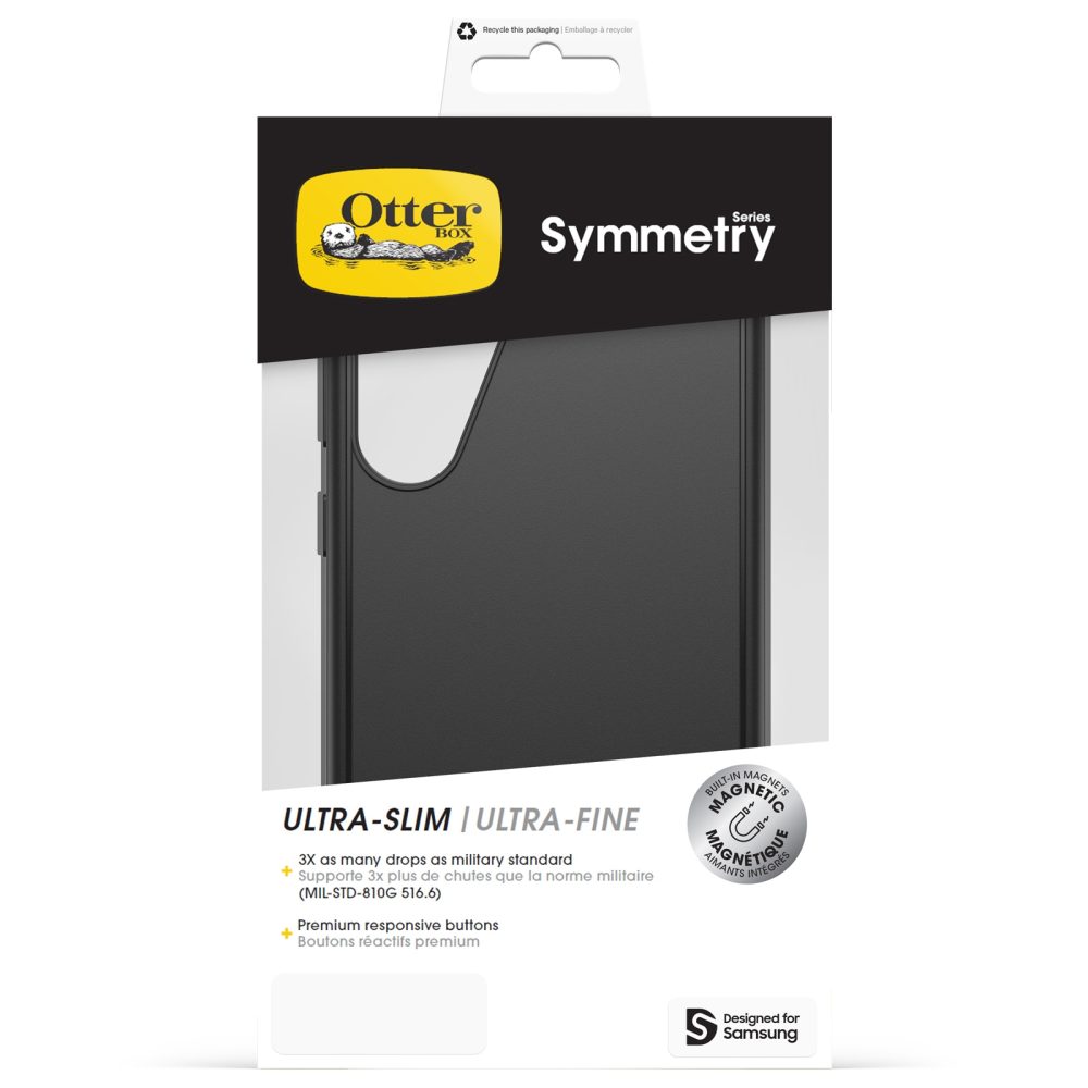 Otterbox Symmetry Series Backcover Samsung Galaxy S25+ Schwarz Induktives Laden 77-97457