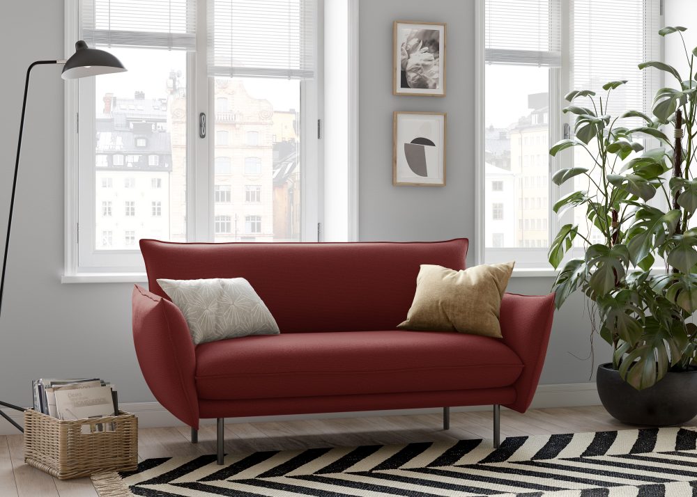 andas 2-Sitzer »Stine«, Besonderes Design durch Kissenoptik und Keder, Design by Morten Georgsen