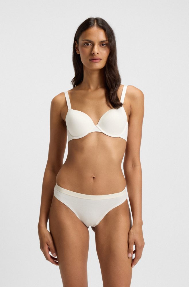 BOSS Bügel-BH »UNDERWIRE BRA CI«, mit BOSS Schriftzug auf den Trägern