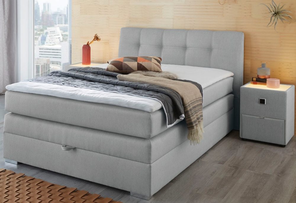 home24 Boxspringbett Amelie (inkl. Bettkasten)