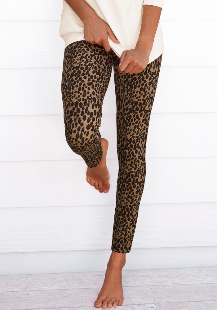 Buffalo Leggings, mit Leoprint