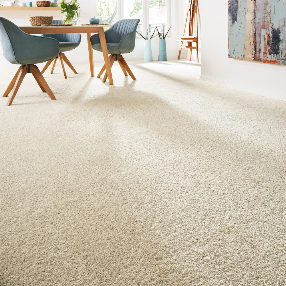 Andiamo Teppichboden »Velours Softness«, rechteckig, Uni Farben, Breite 400 cm, besonders weich, Wohnzimmer, Schlafzimmer