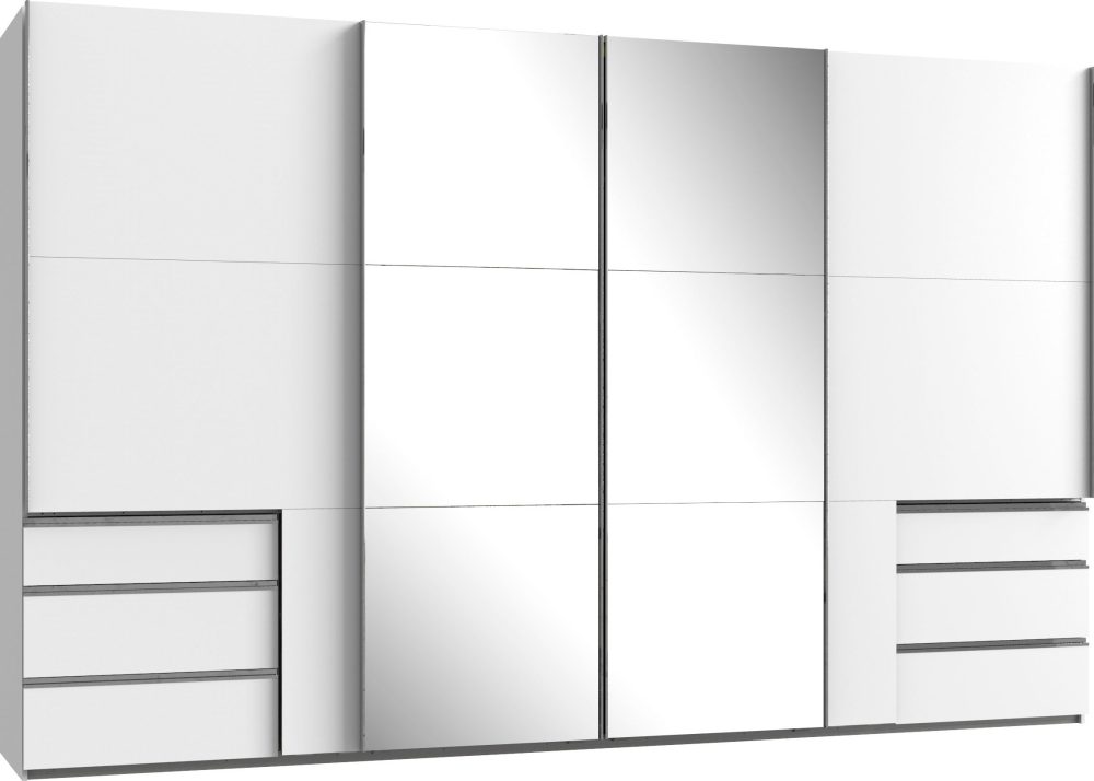Fresh To Go Schwebetürenschrank »Level«, mit Synchronöffnung