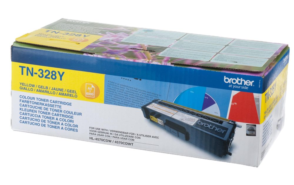 Brother Toner-Modul Tn-328Y Super HY Toner gelb