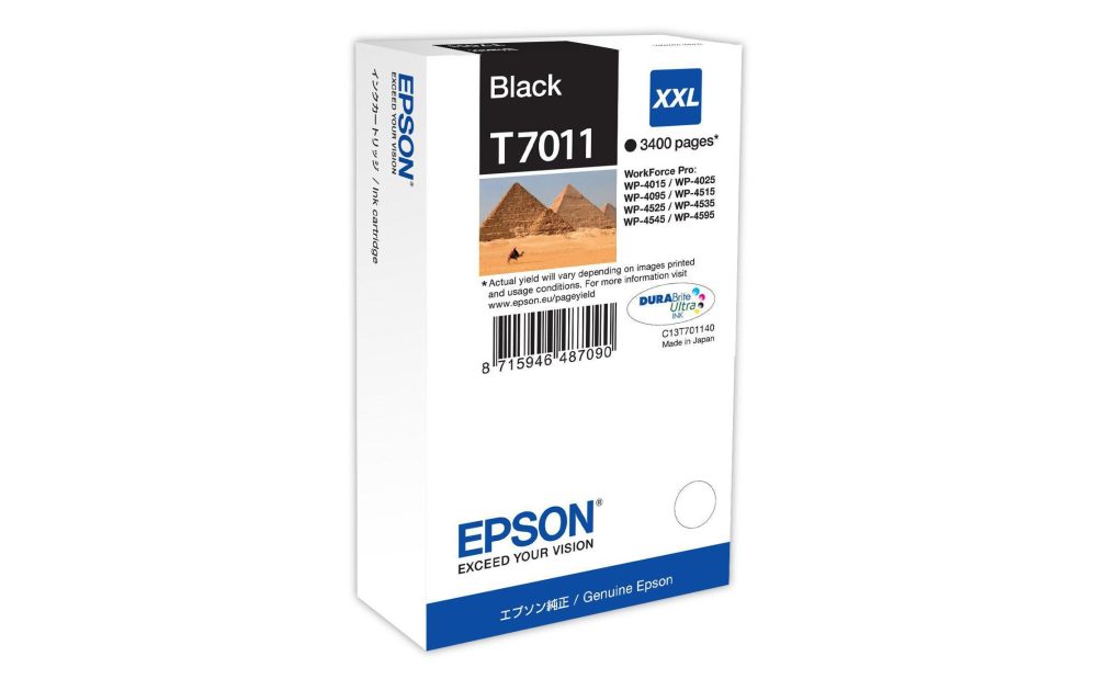 Epson T701440 XXL Tintenpatrone schwarz