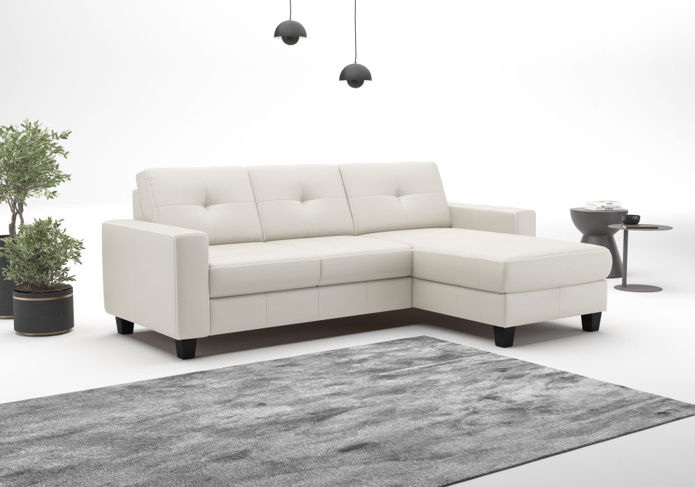 PLACES OF STYLE Ecksofa »Varese« wahlweise mit Bettfunktion und Bettkasten