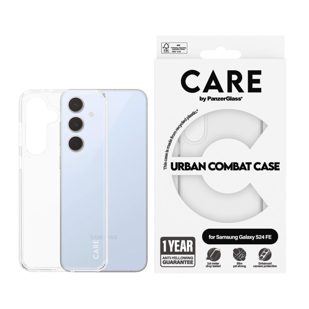 PanzerGlass Backcover Samsung Galaxy S24 FE Transparent Induktives Laden 1466