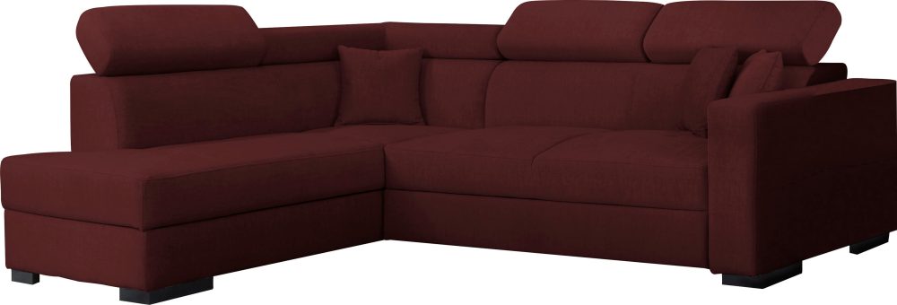Home affaire Ecksofa »Tulio«, wahlweise mit Bettfunktion und Bettkasten, incl. 3 Zierkissen