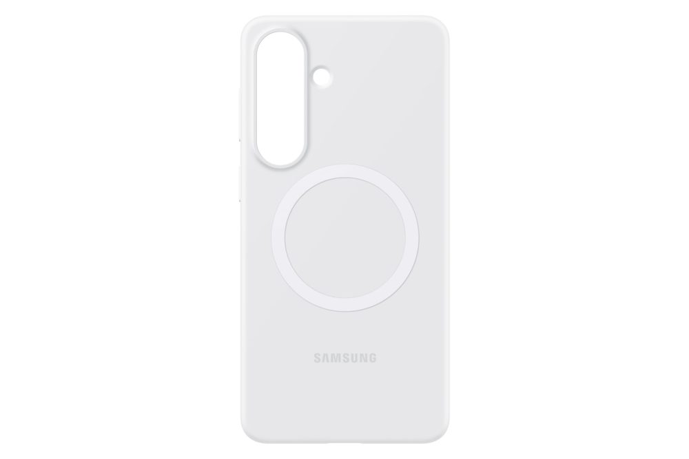 Samsung S26+ Silikon-Cover Silicone Magnet Case White Samsung Cover ? Handyhülle/Handy Tasche ? weiss
