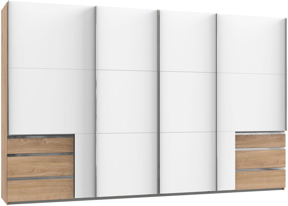 Fresh To Go Schwebetürenschrank »Level«, mit Synchronöffnung