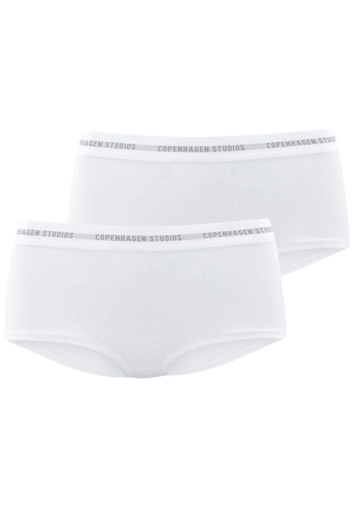 Copenhagen Studios Panty »mit softem Logobund«, (2er-Pack), aus gerippter Bio-Baumwollqualität