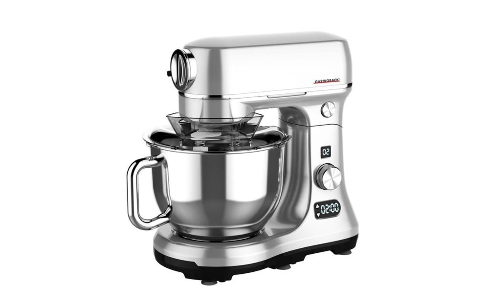 Gastroback Design Küchenmaschine Advanced Digital 40977, 12 Stufen und Pulse-Funktion, silber