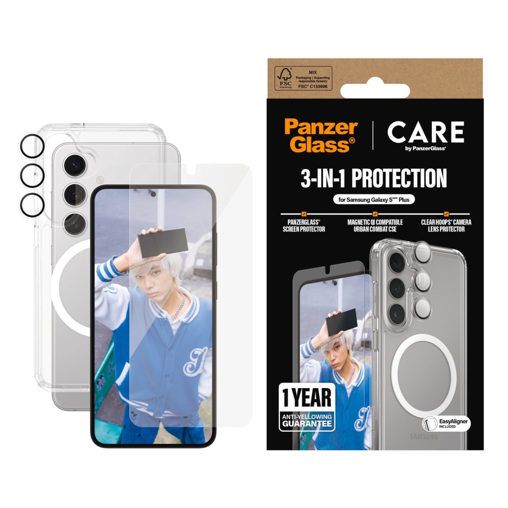 CARE by PanzerGlass Schutzfolie »3-in-1 UWF Galaxy S25+«