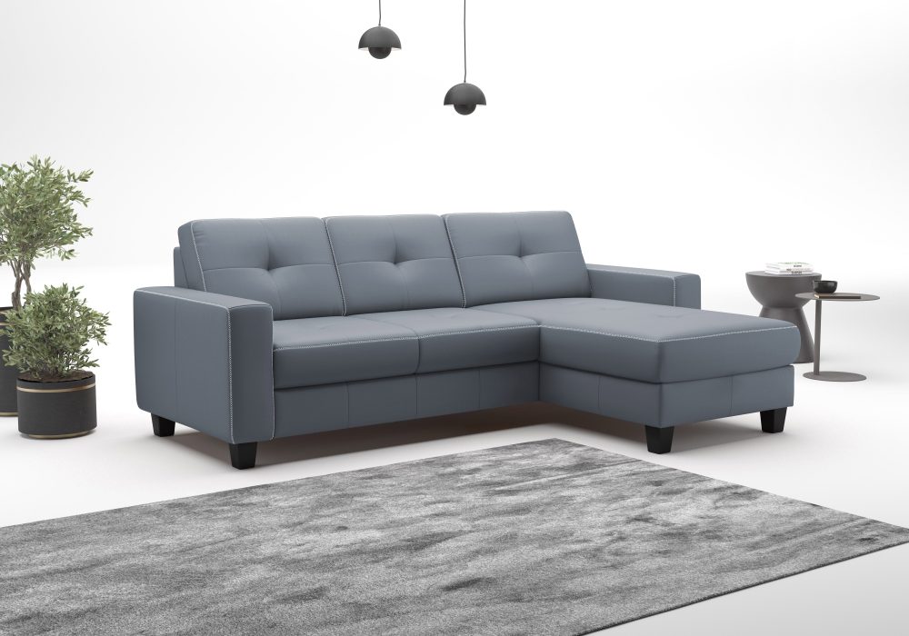 PLACES OF STYLE Ecksofa »Varese« wahlweise mit Bettfunktion und Bettkasten