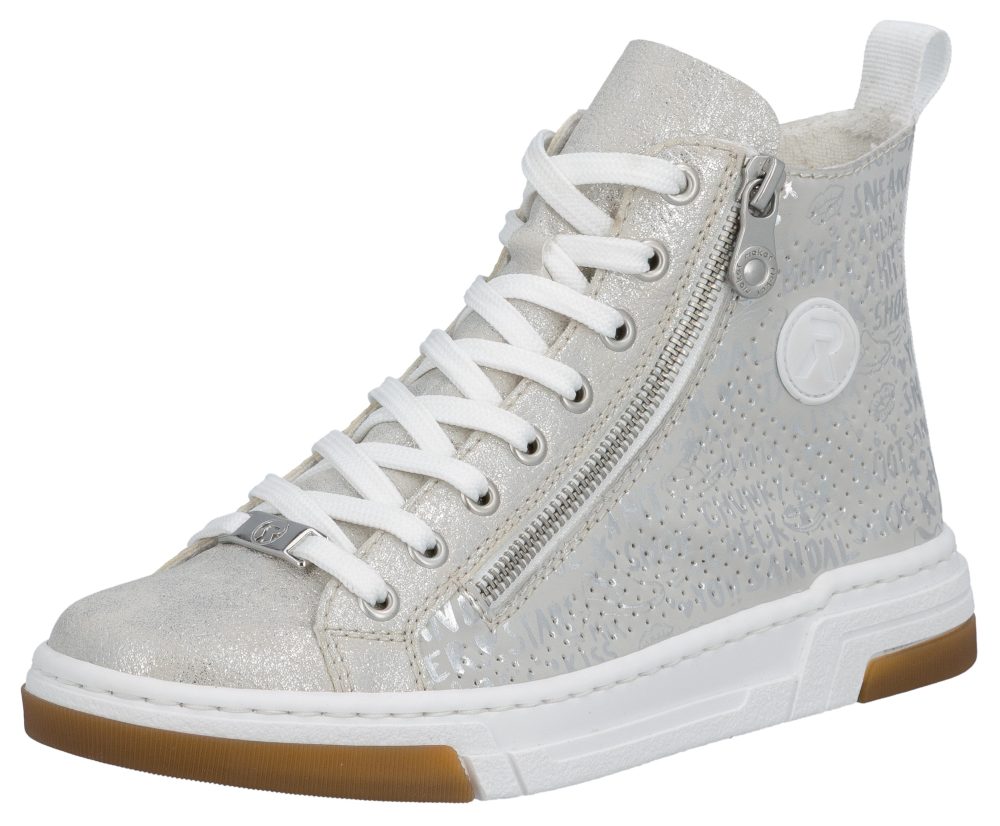 Rieker Damen Schnürschuh Silber