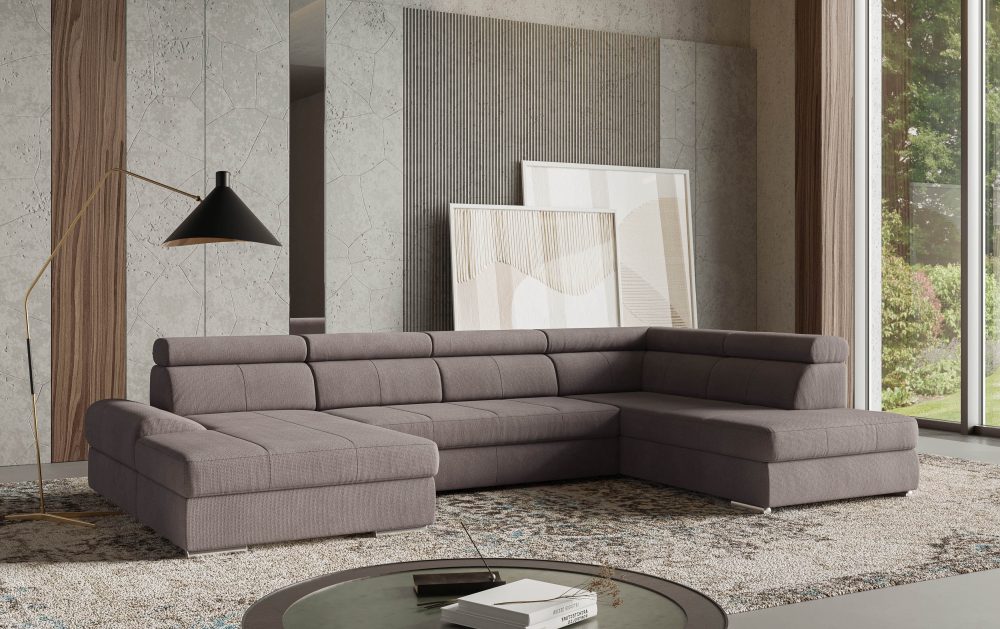 sit&more Wohnlandschaft »U-Form«, mit verstellbaren Kopfteilen, wahlweise mit Bettfunktion