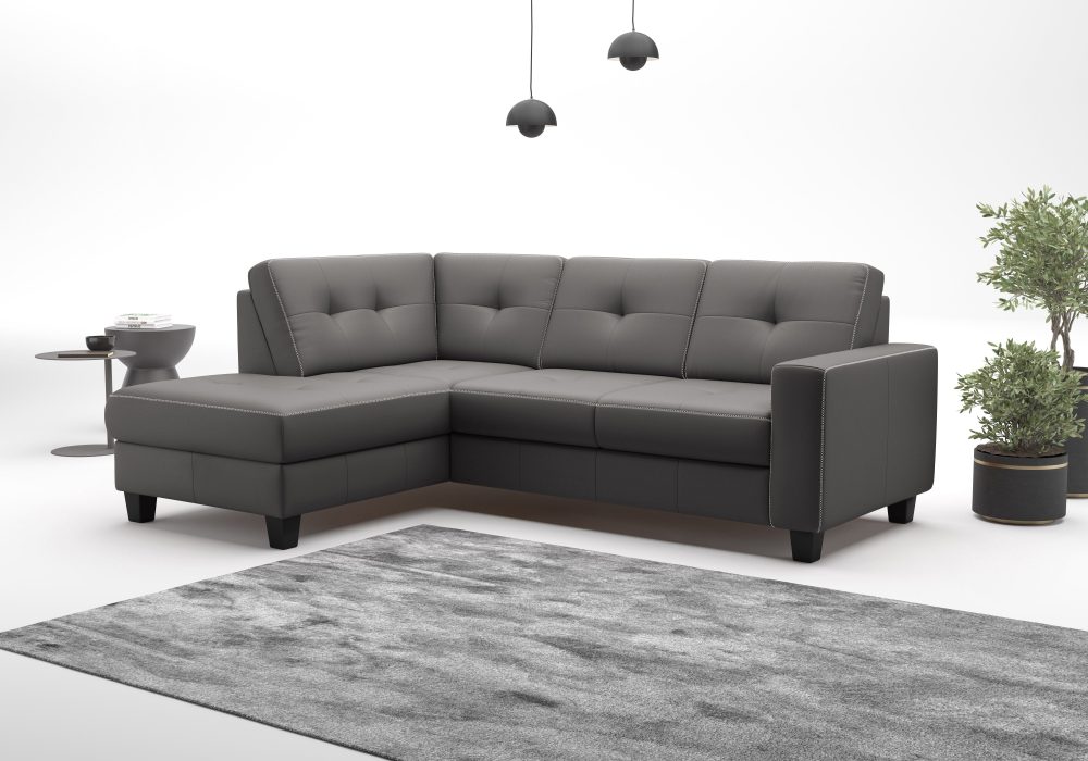 PLACES OF STYLE Ecksofa »Varese« wahlweise mit Bettfunktion und Bettkasten