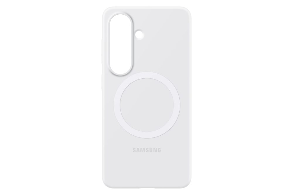Samsung S26 Silikon-Cover Silicone Magnet Case White Samsung Cover ? Handyhülle/Handy Tasche ? weiss