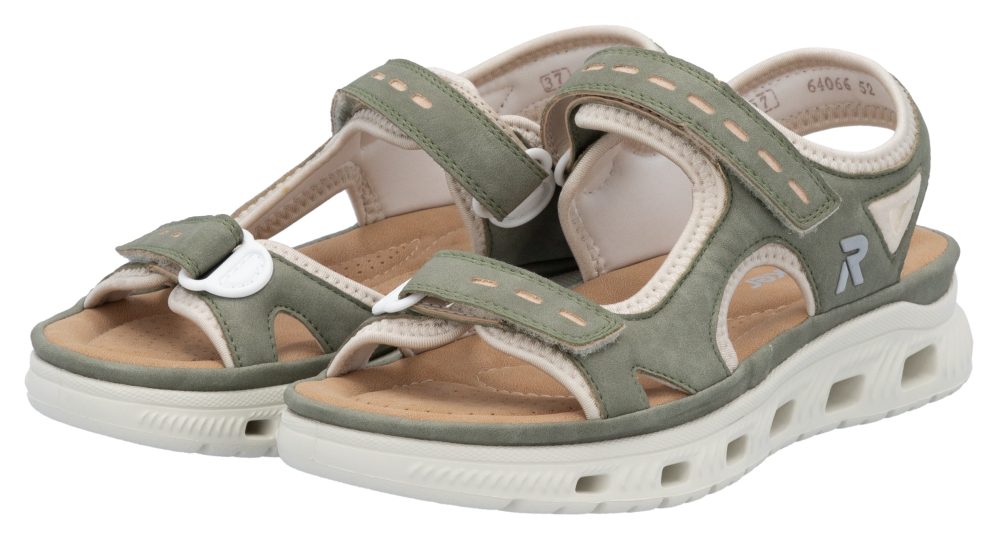 Rieker Sandale »Outdoorsandale«, Sommerschuh, Sandalette, Plateauabsatz, mit Klettverschlüssen
