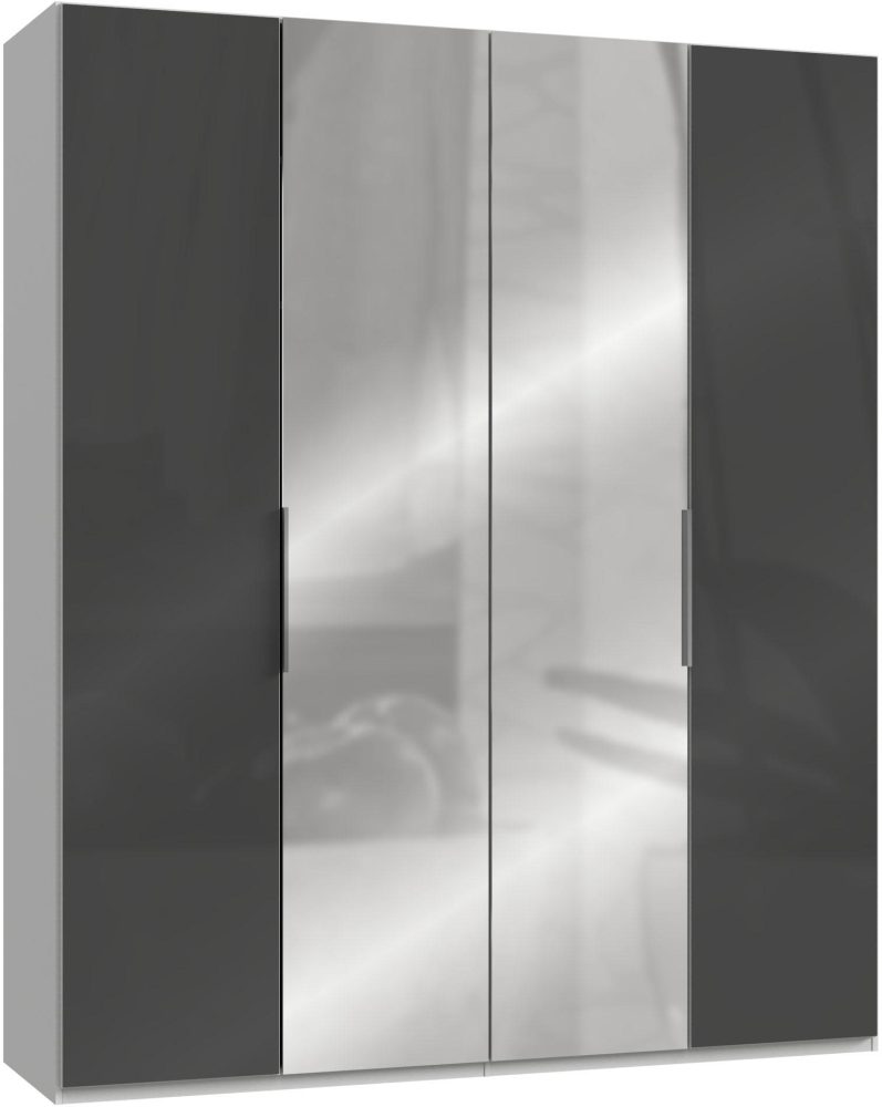 Fresh To Go Kleiderschrank »Level«, mit Glas- und Spiegeltüren