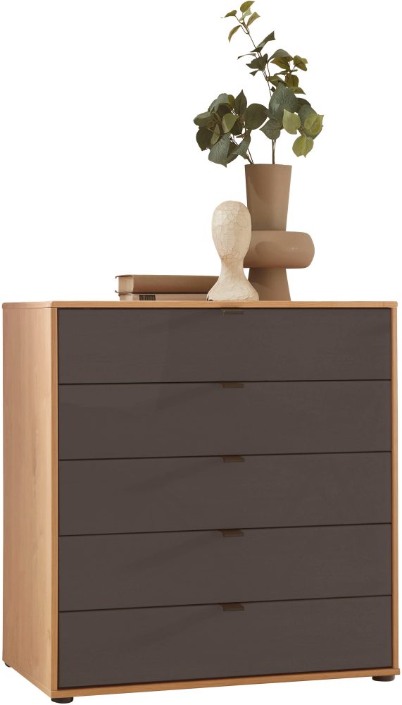 WIEMANN Schubkastenkommode »Cardiff Sideboard, Wäscheschrank, teilmassiv Erle, mit Schubladen« Glas- oder Massivholzfront, verschiedene Breiten, MADE IN GERMANY, Schubkästen inklusive Selbsteinzug und Dämpfung