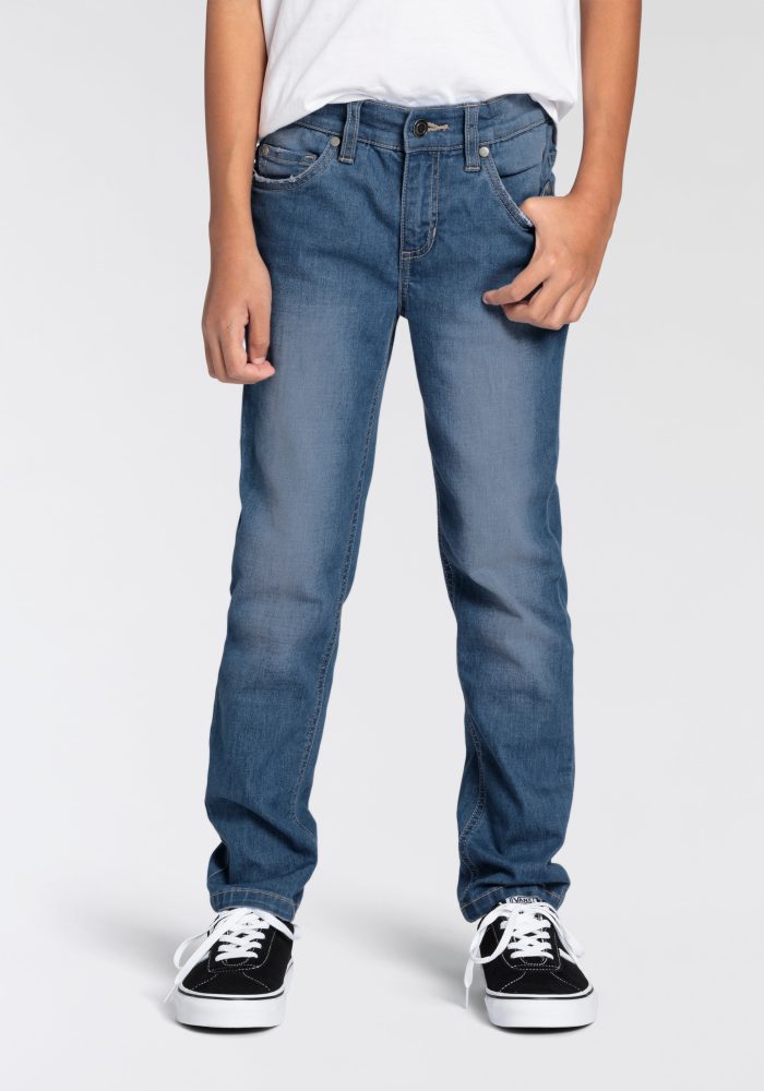 DELMAO Sweatjeans »für Jungen«, im bequemen Sweatdenim