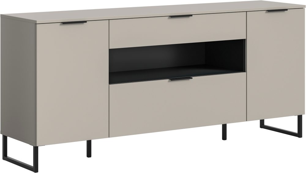 INOSIGN Sideboard »ADIO, Breite 185cm, 2 Türen, 1 Schubkasten, 1 Klappe, mit Metall-Kufen« 1 Stk. tlg. Highboard, Kommode, Lowboard, Schrank, Wohnzimmerschrank, Anrichte