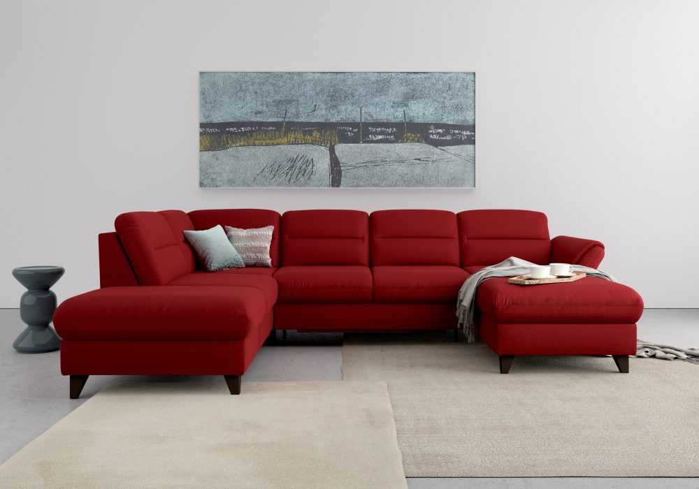sit&more Wohnlandschaft »Mellum«, inklusive Federkern, wahlweise mit Bettfunktion, Stauraum und Armteilfunktion
