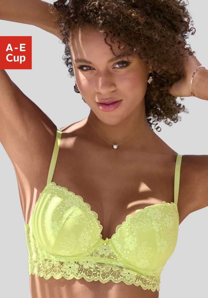 Vivance Push-up-BH, aus Jacquardspitze in leichter Longform, sexy Dessous