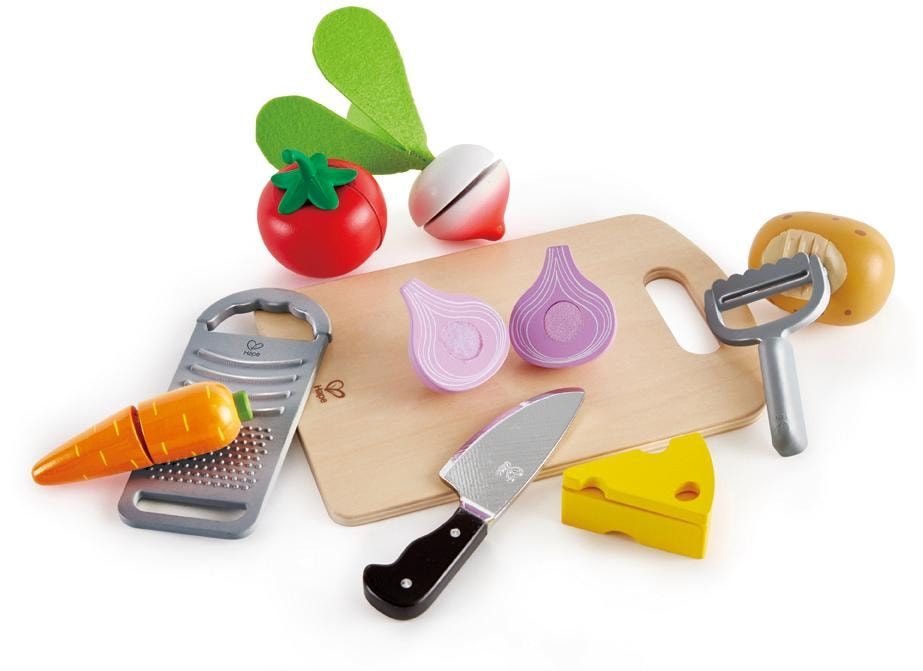 Hape Spiel-Lebensmittel KOCHGRUNDLAGEN 10-teilig