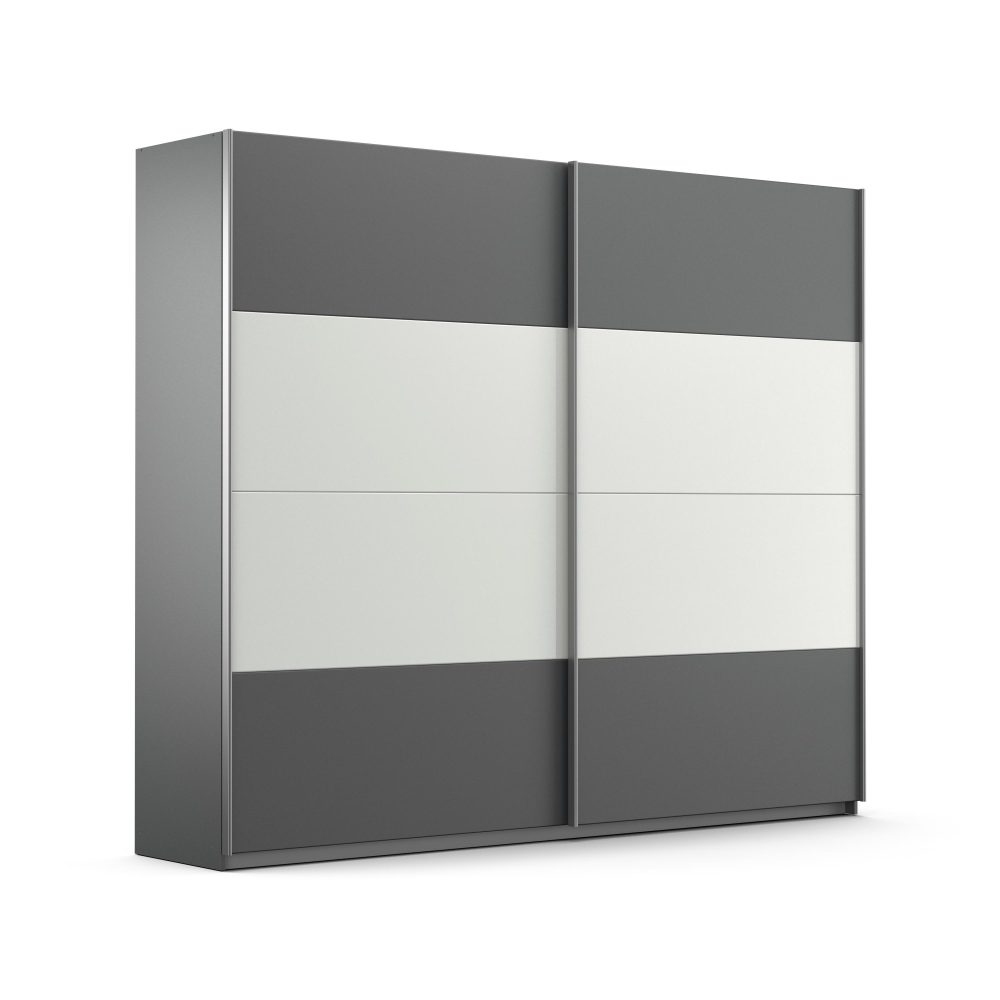 rauch Schwebetürenschrank »Quadra«, mit Glaselementen