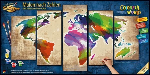 Schipper 609450856 Malvorlage &- buch Malen nach Zahlen Set