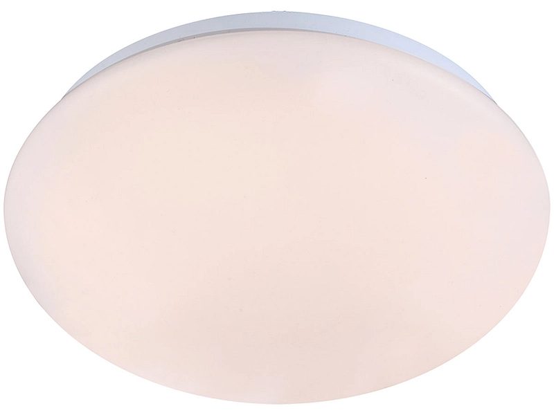 GLOBO KIRSTEN Deckenleuchte weiß, Acryl weiß, LED, D:255, H:90, inkl. 1xLED 8W 27V, 56