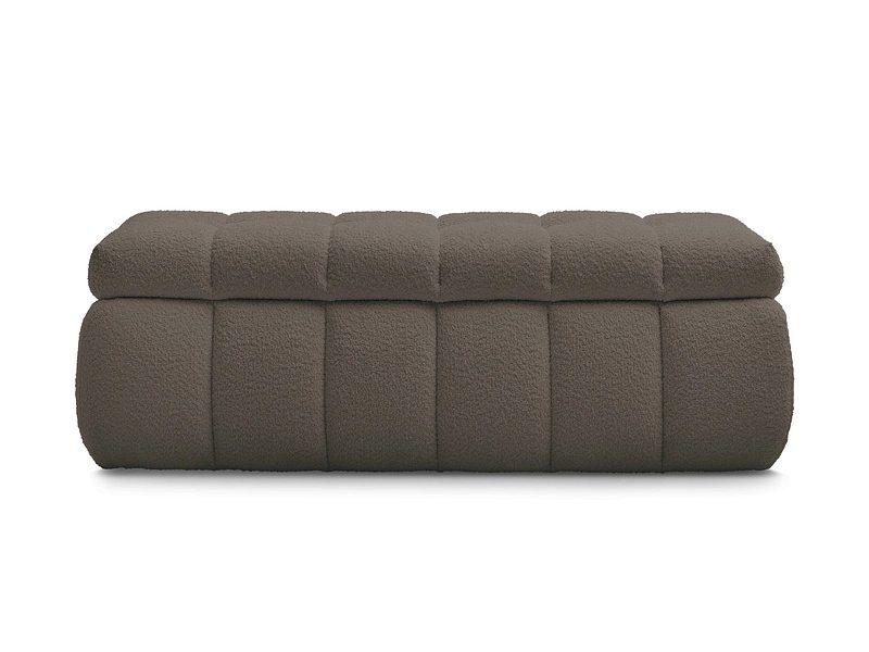 Bettkasten BOBOCHIC MONT-BLANC Boucle-Stoff rotbraun