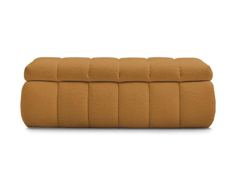 Bettkasten BOBOCHIC MONT-BLANC Boucle-Stoff gelb