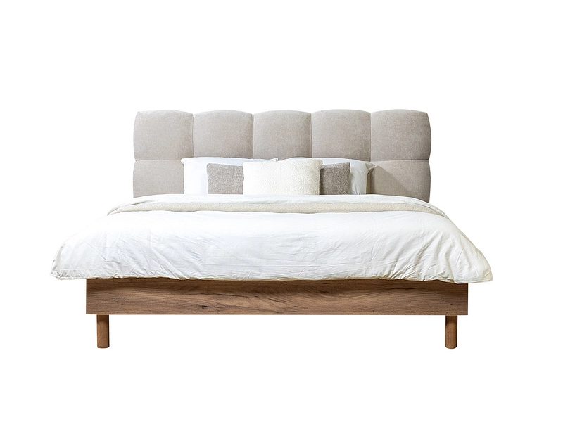 Bett BOBOCHIC KUMO 180x200cm hellgrau
