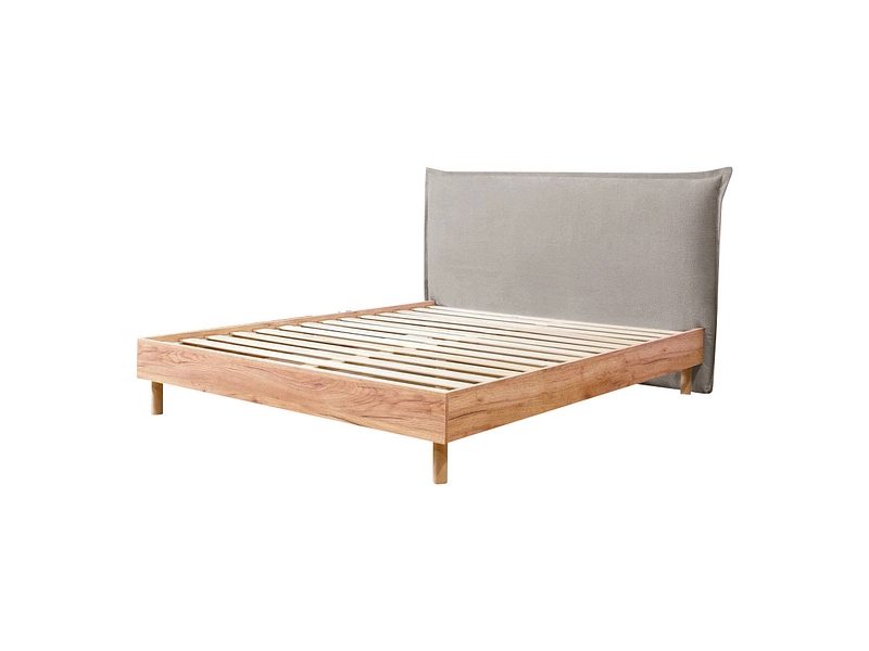Bett BOBOCHIC CHARLIE 160x200cm hellgrau