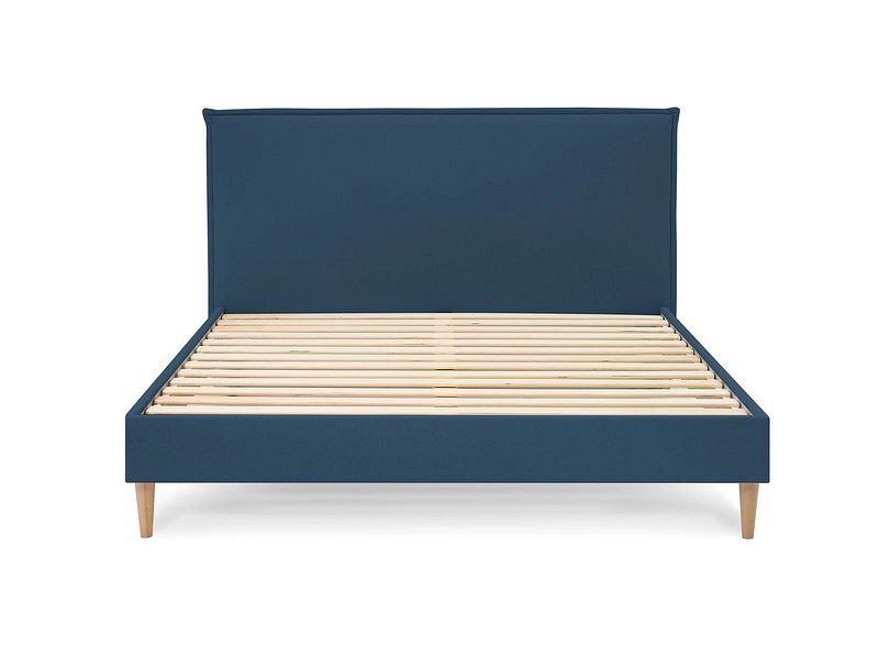 Bett BOBOCHIC SARY 160x200cm natürlich blau