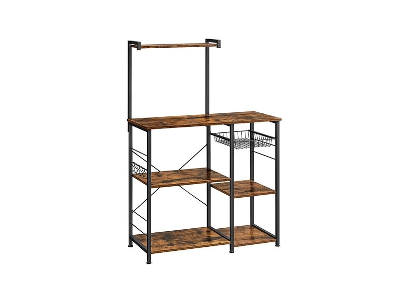 Küchenregal SONGMICS RUSTIK 40x90x134cm schwarz