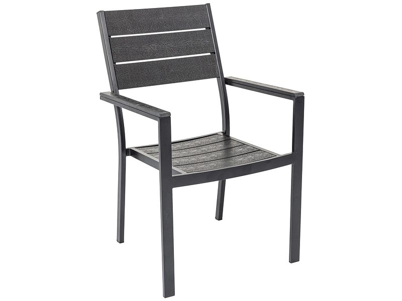 Gartenstuhl SIDE Aluminium schwarz