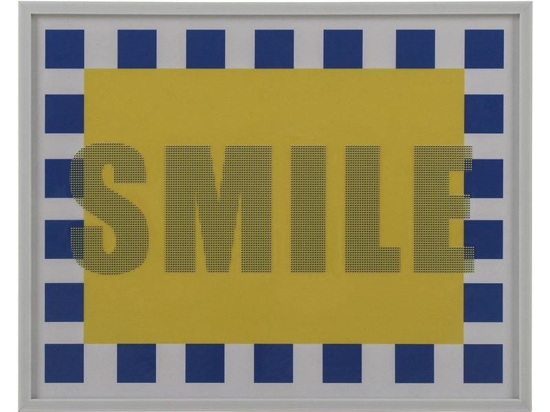 Leinwand bedruckt SMILE 1 Stück mehrfarbig 50x40x2.2cm