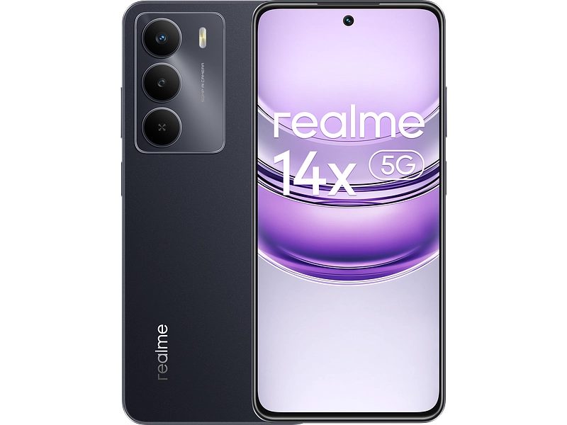 Realme 14x 5G 128 GB Carbon Black Smartphone 128GB ? Diverse Smartphones & Handys ? schwarz