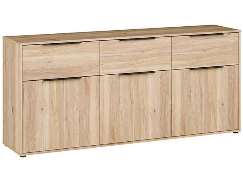 Sideboard ORKNEY 3 Türen 3 Schubladen 41.4x182.6x81.7cm holz dekor
