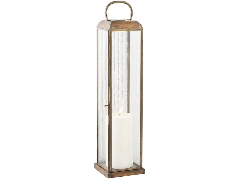 HOUSE NORDIC Laterne HERSLEV 49cm antik
