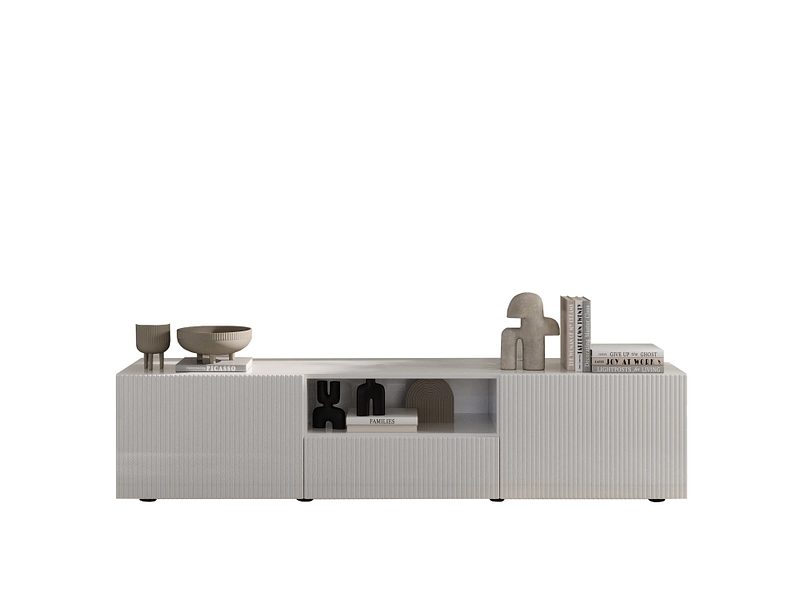 TV-Möbel RIO 181cm weiss glänzend